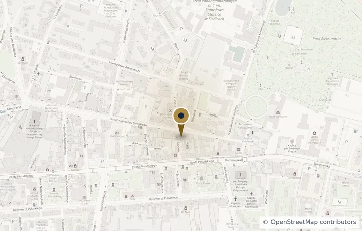 Mapa dojazdu - ul. Biskupa Ignacego Świrskiego 14, 08-110 Siedlce